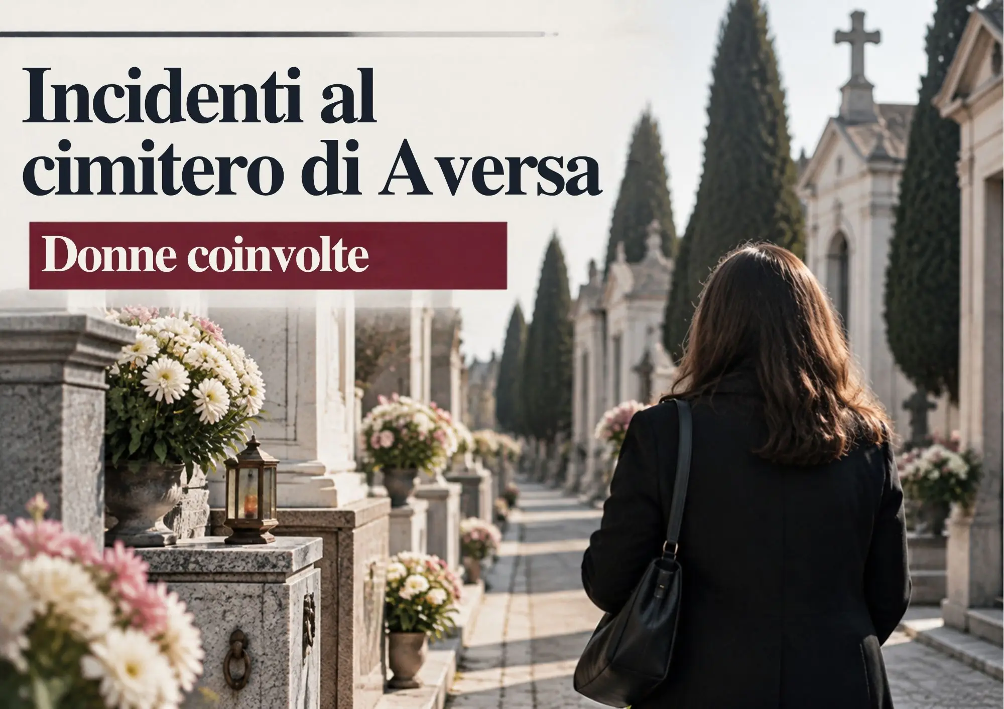 Incidenti nel cimitero di Aversa, due anziane ferite dopo altre cadute