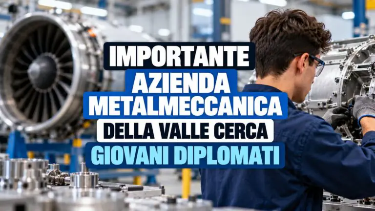 Importante azienda metalmeccanica della Valle cerca giovani diplomati