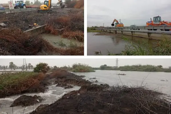 Cedimento dell’argine del canale Regi Lagni in località Ponte Bonito tra Villa Literno e Cancello ed Arnone