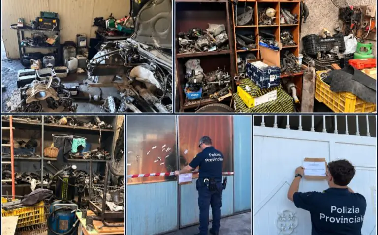 Maxi blitz tra officine e lavaggi, sotto sequestro 32 veicoli e 3 aree