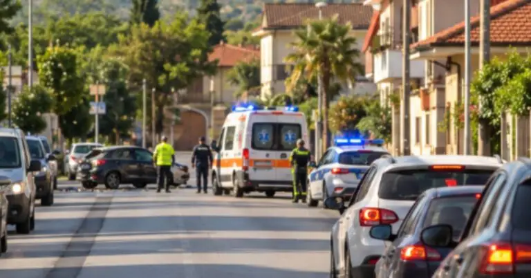 Auto contro palo, traffico impazzito nella frazione