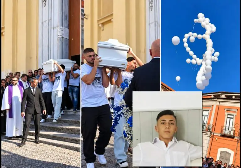 Muore a 21 anni sul lavoro: lacrime e commozione per l’ultimo saluto ad Antonio