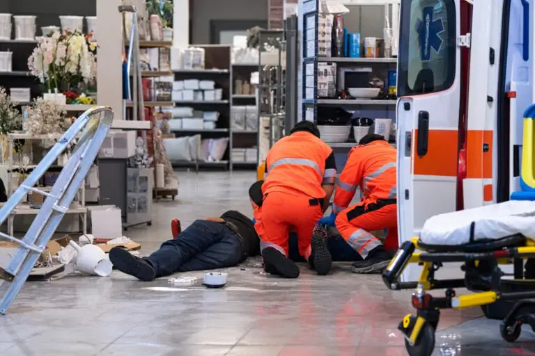 Viene folgorato e precipita da 3 metri nel negozio, corsa in ospedale