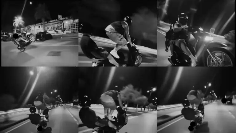 Acrobazie pericolose e a folle velocità sullo scooter sul Lungomare