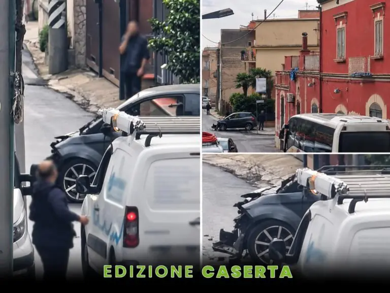 Furgone contro minicar all’incrocio, paura nella frazione