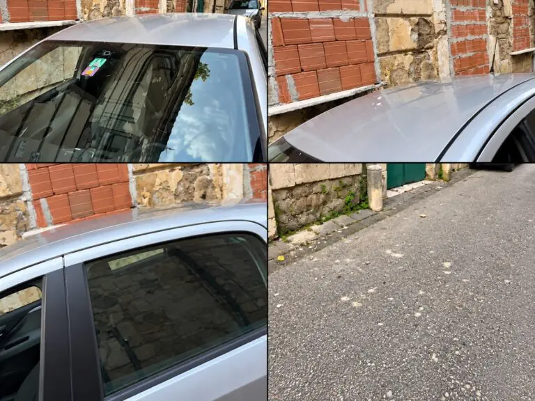Pericolo nella frazione, auto danneggiata da calcinacci caduti da palazzina