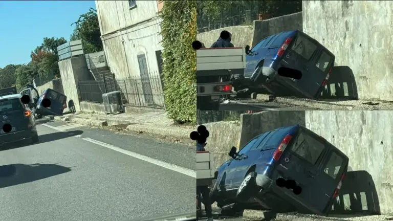 Brutto incidente al confine tra 2 comuni, furgone si schianta fuori strada