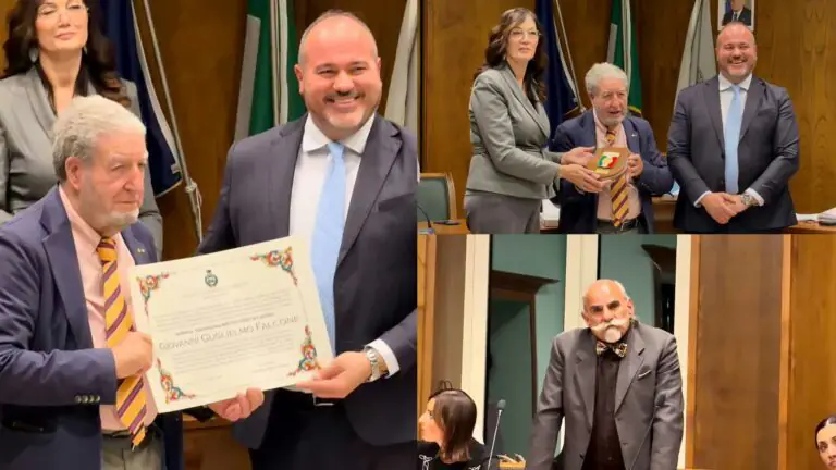 Encomio solenne al Cavaliere Falcone: “Una vita dedicata ai più fragili”
