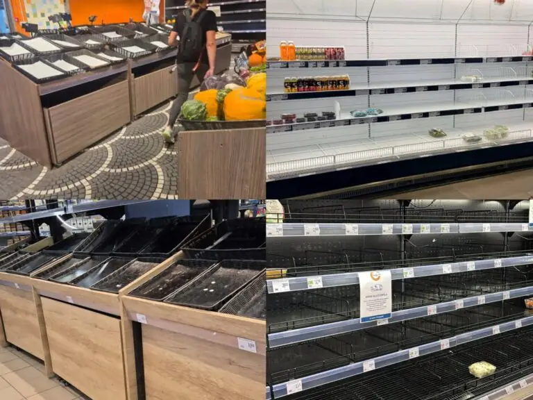 Scaffali vuoti a causa delle proteste: attività commerciali e consumatori in difficoltà