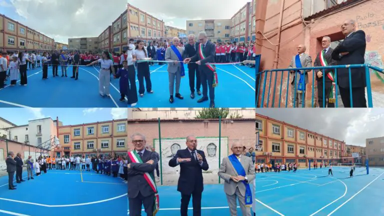 Inaugurato nuovo spazio sportivo del Convitto nazionale, Colombiano: “Le scuole rappresentano una priorità”