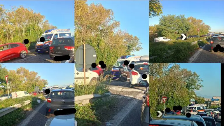Brutto incidente sull’Asse Mediano, paura per i coinvolti. Traffico in tilt