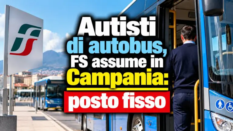 Autisti di autobus, FS assume in Campania: posto fisso