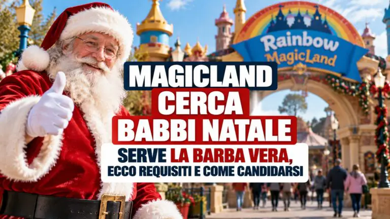 MagicLand cerca Babbi Natale: serve la barba vera, ecco requisiti e come candidarsi