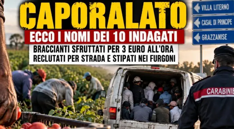 Caporalato, 17 schiavi svelano tutto: ecco i nomi dei 10 indagati. Stipati come sardine nei furgoni