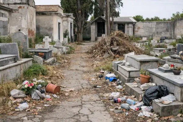 Aversa, cimitero di Aversa, degrado, manutenzione, D’Agosto, Sagliocco