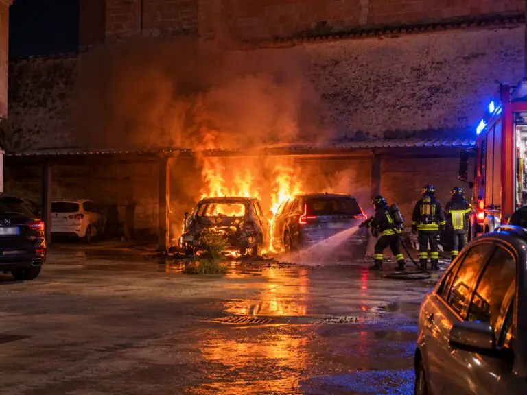 Bomba carta sotto l’auto di un imprenditore, due vetture distrutte dalle fiamme