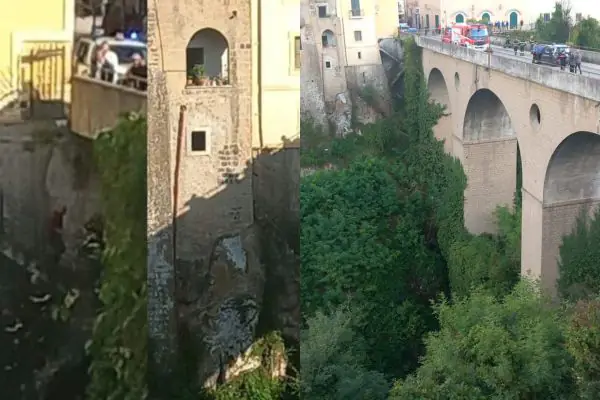 Ponte di Sant’Agata de’ Goti, luogo della tragedia in cui ha perso la vita una donna di 31 anni