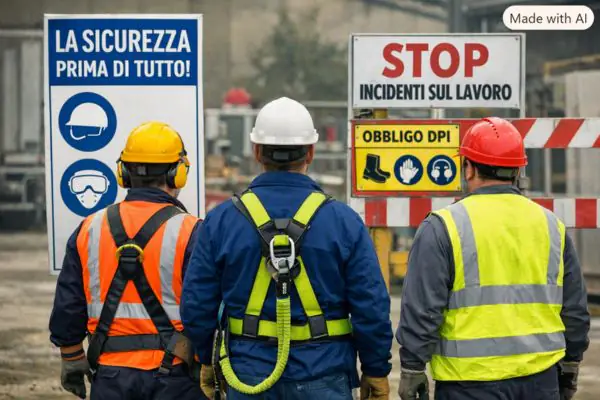 Relatori al convegno sulla sicurezza sul lavoro presso il Rettorato dell’Università Vanvitelli a Caserta.